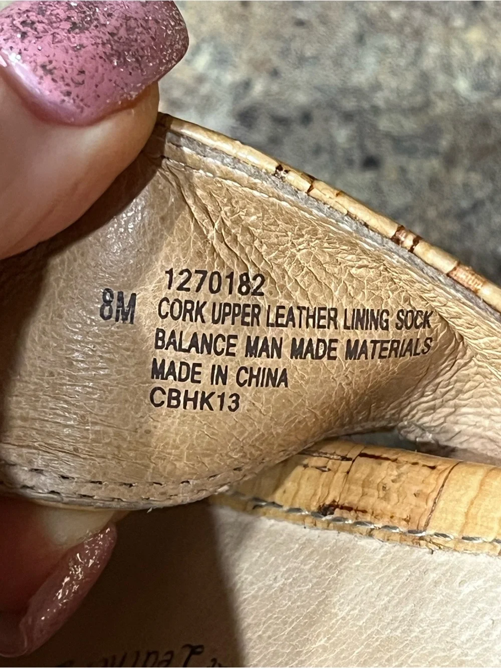 Söfft Women’s Size 8M Cork Platform Slide Sandals Tan Heels Leather Lined Boho